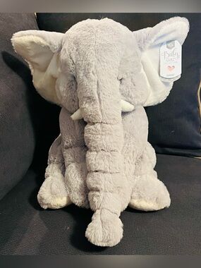 Baby Ganz Collection BG4006 Jellybean Elephant Gray Plush Stuffed Animal Lovey